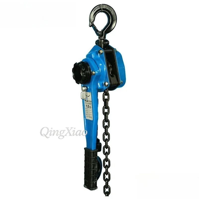 0.75T Lever Chain Hoist Hand Operated Manual Lifting Tackle Chain Type Hand Pull Block For Small Cargo Hoisting Maintenance Work - view 2