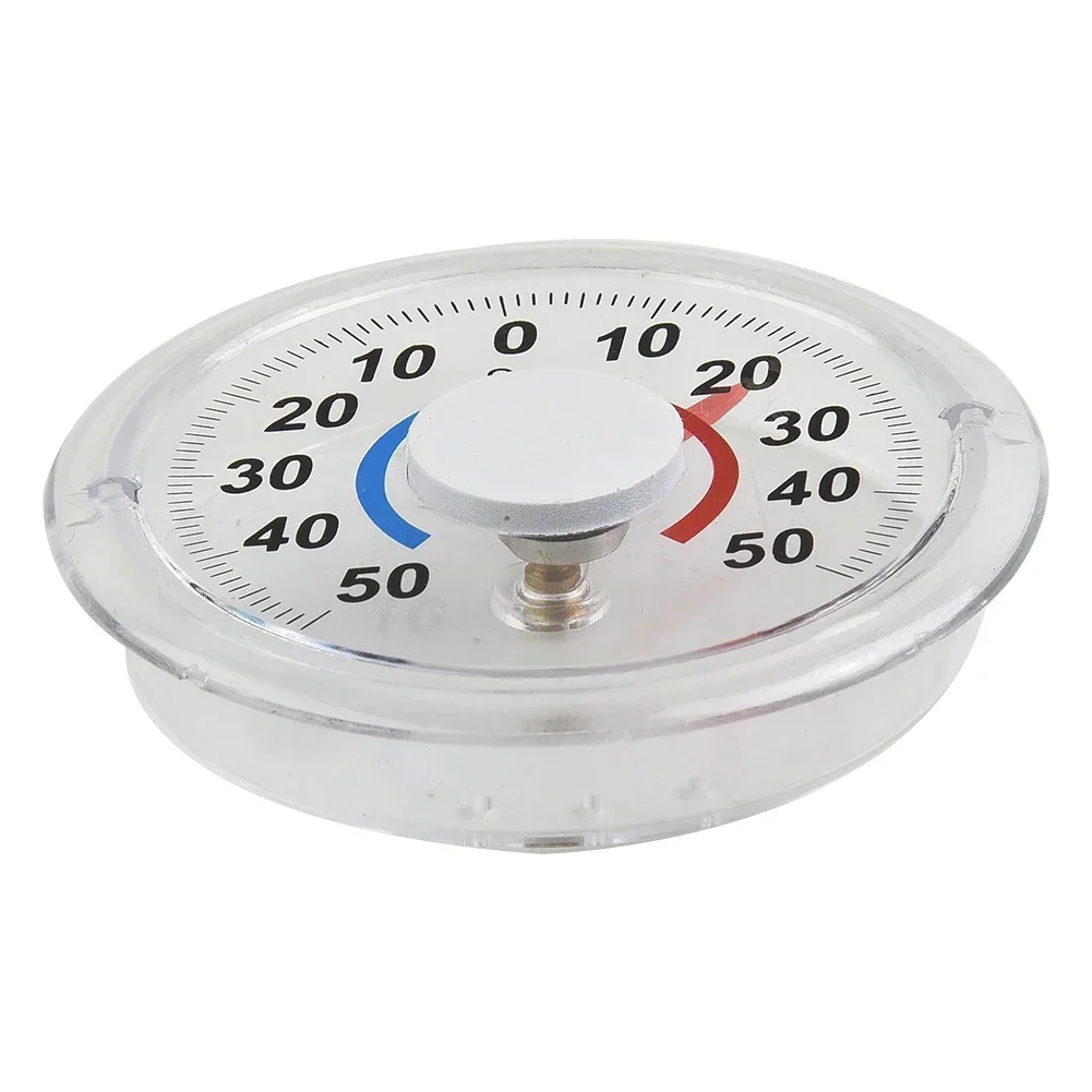 Circular Thermometer Transparent For Window Greenhouse High Accuracy Indoor And Outdoor Measuring Metal Pointer