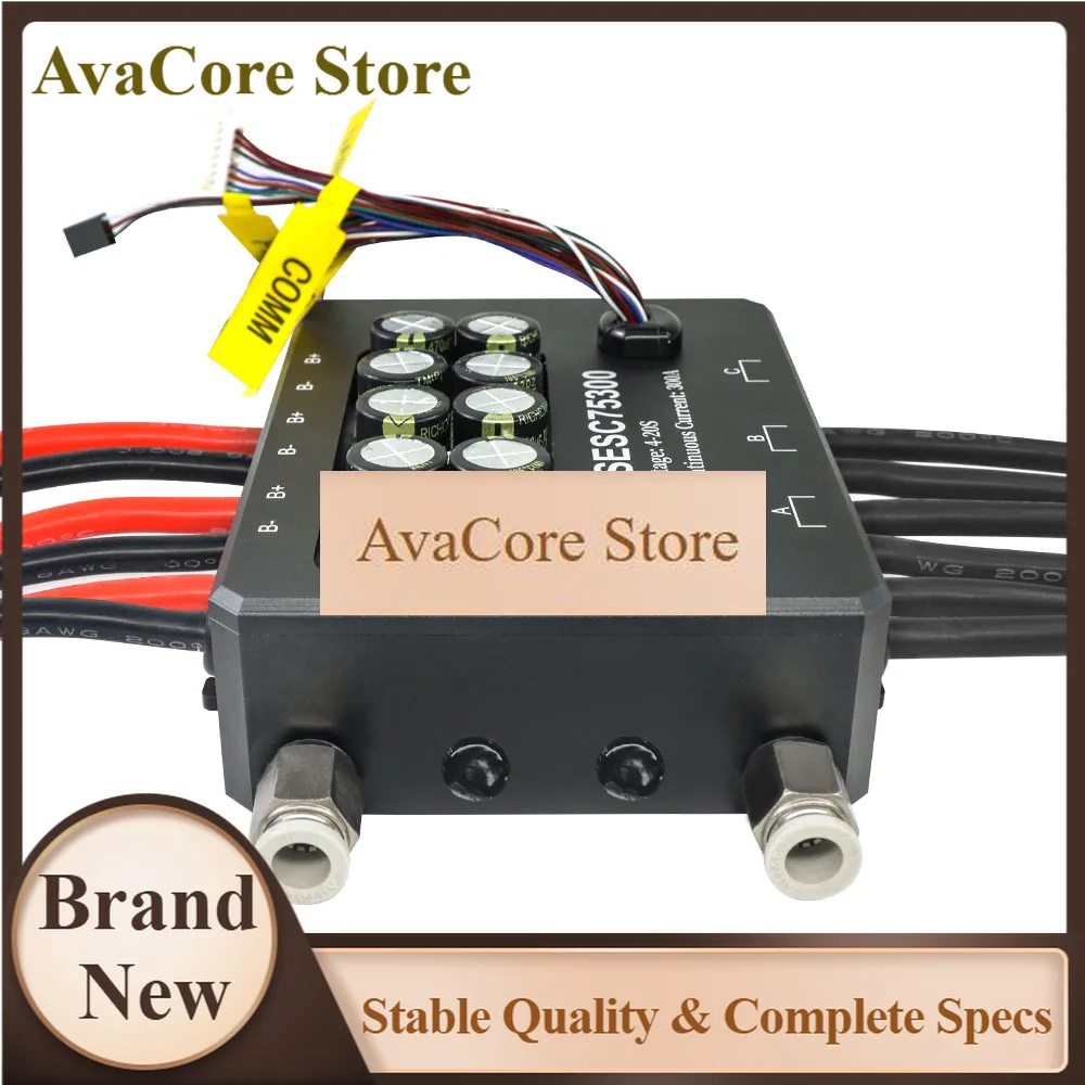 AvaCoreFlipsky Fsesc 75300 84v High Current 350a Esc Base On Vesc With Aluminum Water Cooling Enclosure For E-foil Fighting Robo