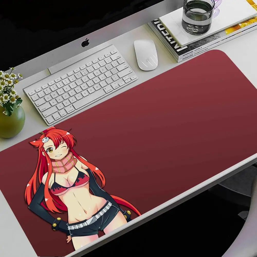 

G-Gurren L-Lagann Y-Yoko L-Littners Mouse Pad Computer Mouse gaming mouse Pad Gamer Mousepad 1000x500mm XXL Black & White Large