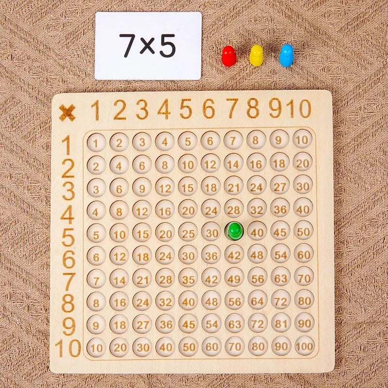 Montessori pädagogische Holz spielzeug für Babys 99 Multi pli kation Addition Tisch Vorschule Mathematik Arithmetik Lehrmittel Geschenke