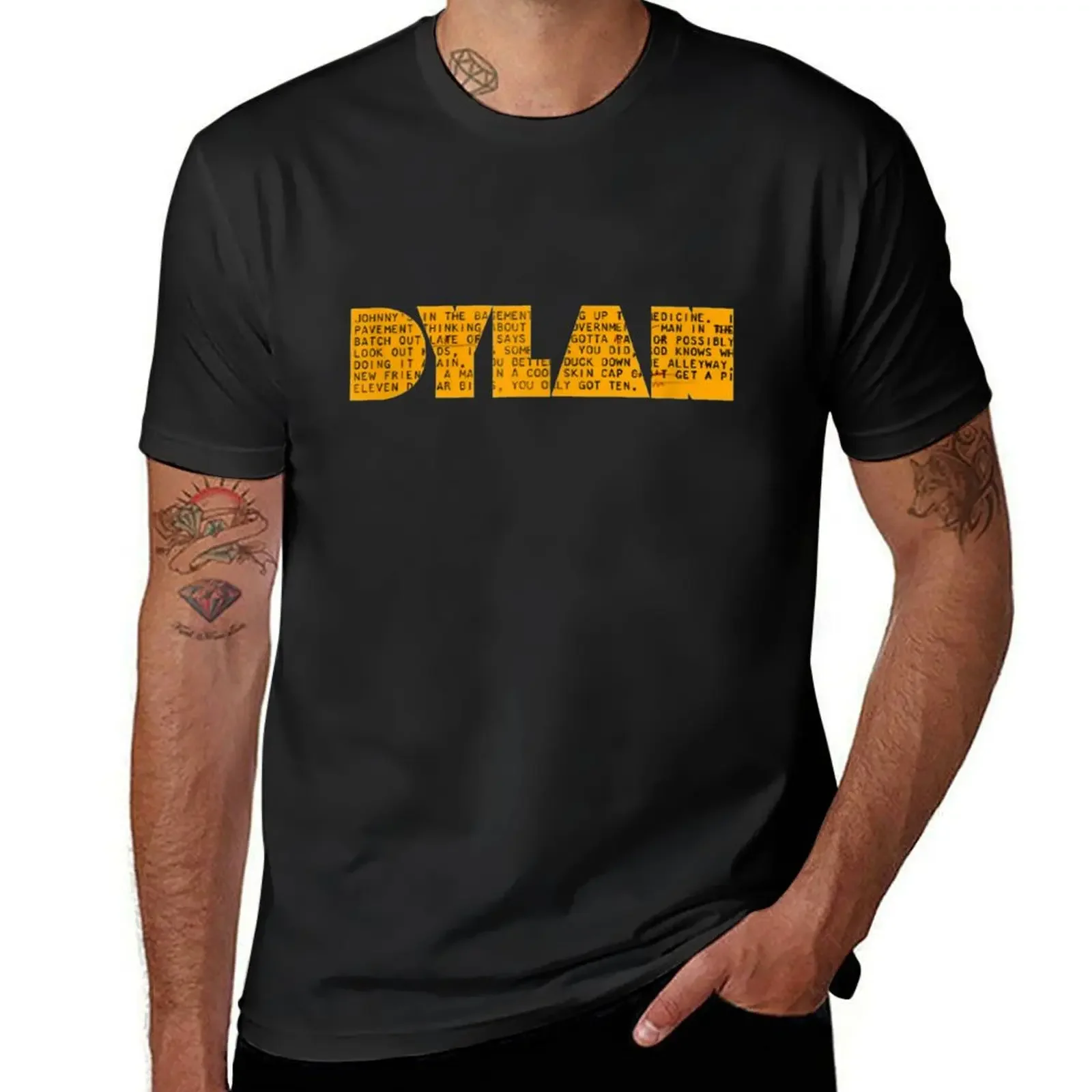 

Dylan Subterranean Homesick Officially Licensed T-Shirt new edition blue archive customizeds plain black t shirts men