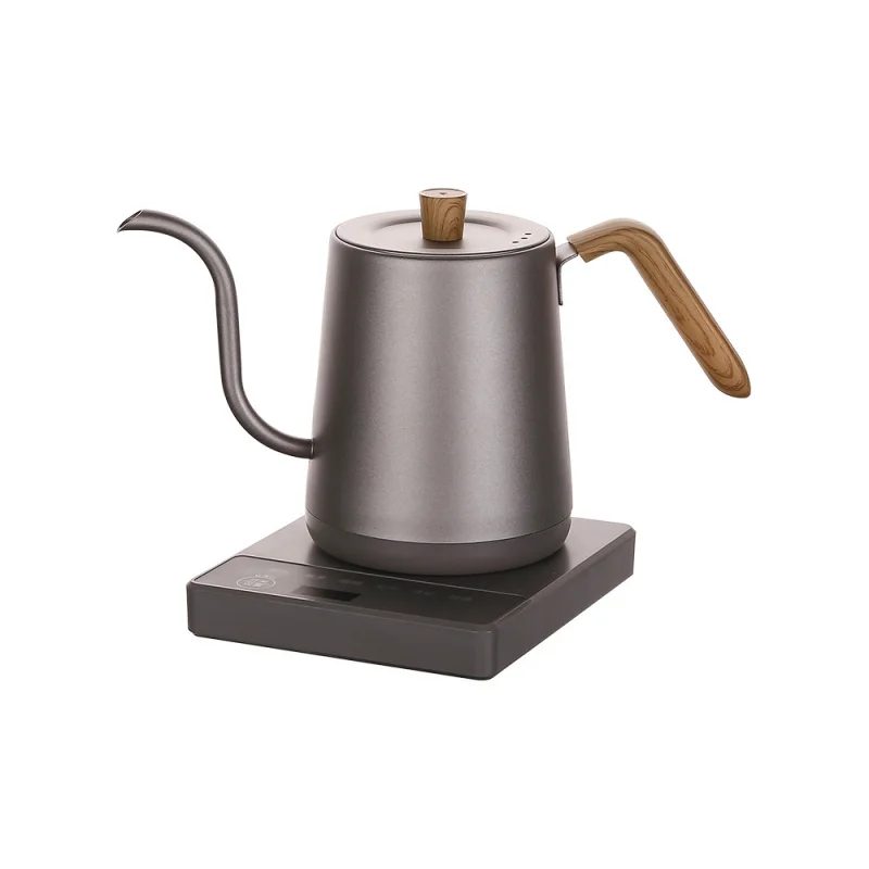 220V Gooseneck Electric Coffee Kettle Hand Brew Coffee Pot 1000W Slender Mouth Pot Temperature Control Water Jug Teapot