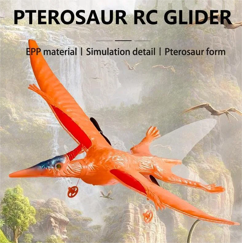 

Rc Plane Kids Toy Remote Control Dinosaur Pterosaur Epp 4Ch Radio-Control Glider Electric Airplane Model Children Gift