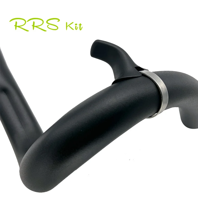 Rrskit Road Bicycle Handlebar Thumb Grips for Road and Gravel Bicycles Togs Road Thumb Over Grip System Rt01-Black