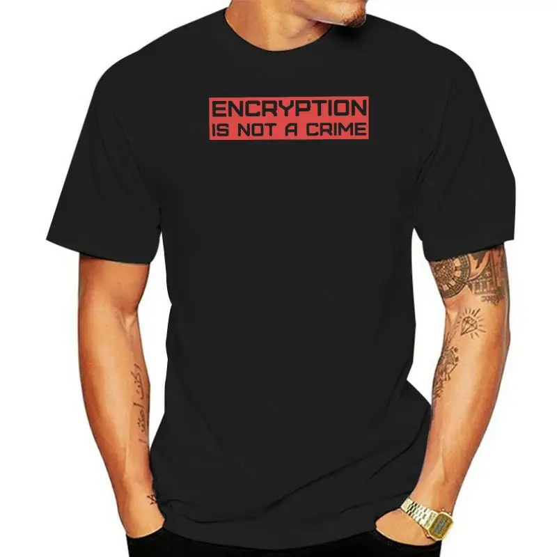 Neuromancer Henry Dorsett Case Novel Man TShirt Encryption Is Not A Crime Individuality T Shirt Graphic Streetwear New Trend