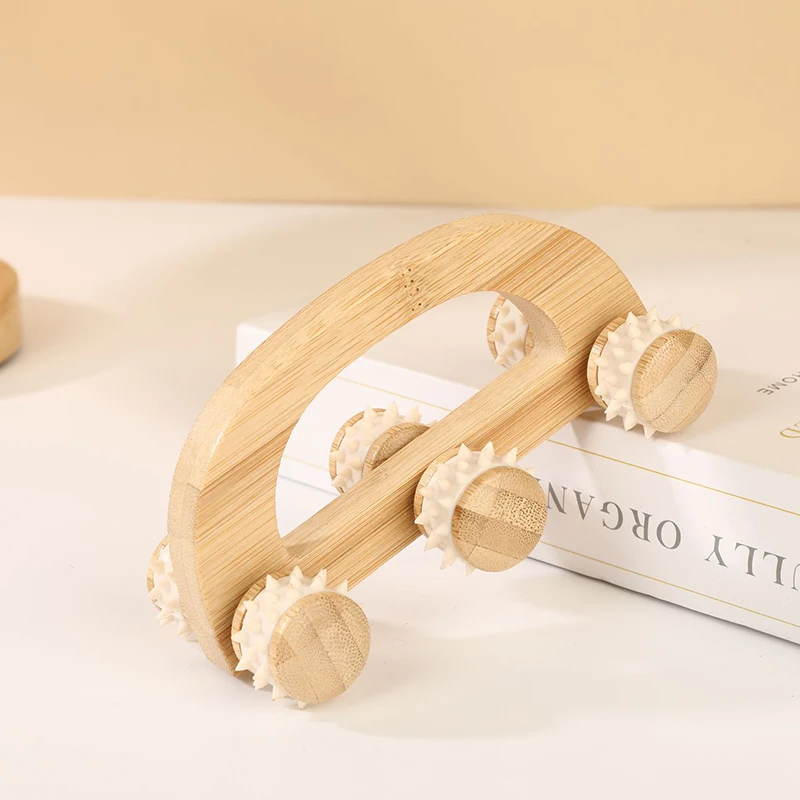 Panas! Alat Rol Pijat Kayu, Pijat Kayu Manual, Rol Pijat Kayu untuk Pijat Otot Jaringan Dalam Leher, Kaki, dan Punggung