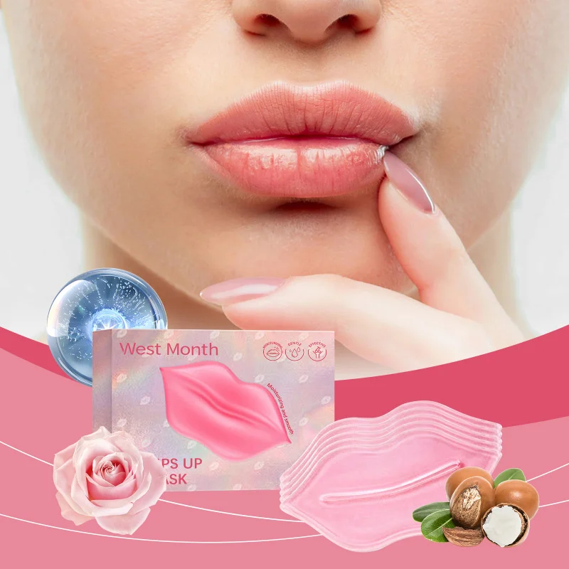 

Moisturizing Lip Mask - Help Moisturize Lips, Hydrate, Diminish Lip Lines, Provide Gentle Protection, Care for Lips, 5pieces