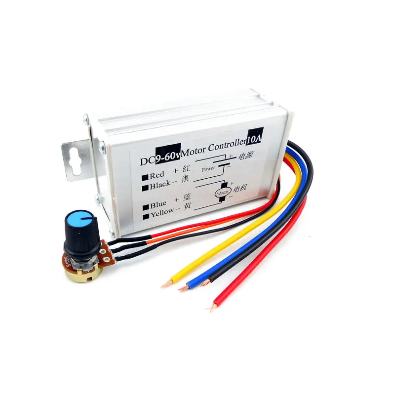 Регулятор скорости двигателя постоянного тока с ШИМ, макс. 10 А, плата драйвера ширины импульса 12 В, 24 В, 36 В, 48 В, 60 В с переключателем Регулятор скорости двигателя постоянного тока с ШИМ, макс. 10 А, плата драйвера ширины импульса 12 В, 24 В, 36 В, 48 В, 60 В с переключателем