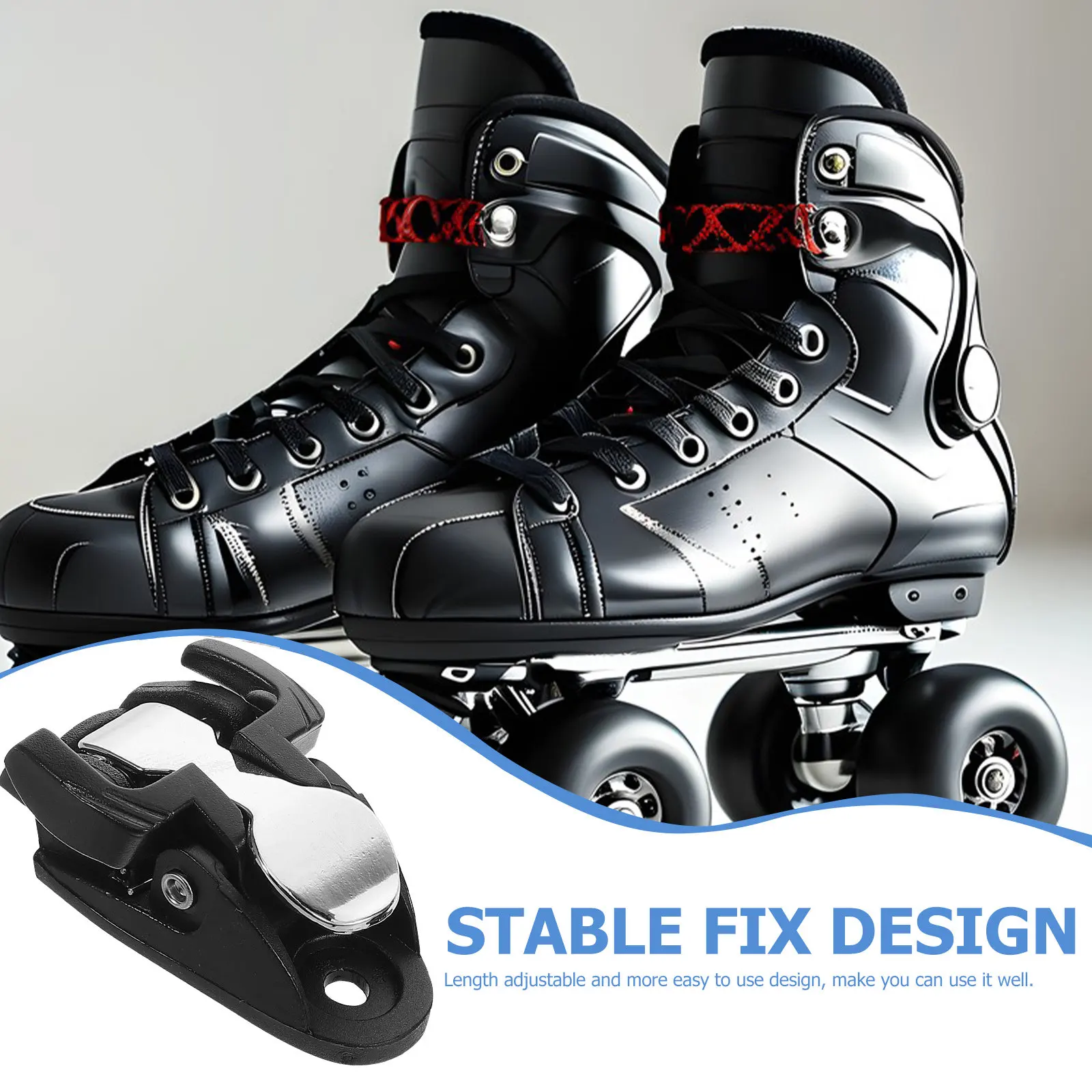 

2Pcs Universal Buckle Clasp for Roller Skates Inline Skating Secure Fastening Enhanced Stability Lightweight Repair Fixing