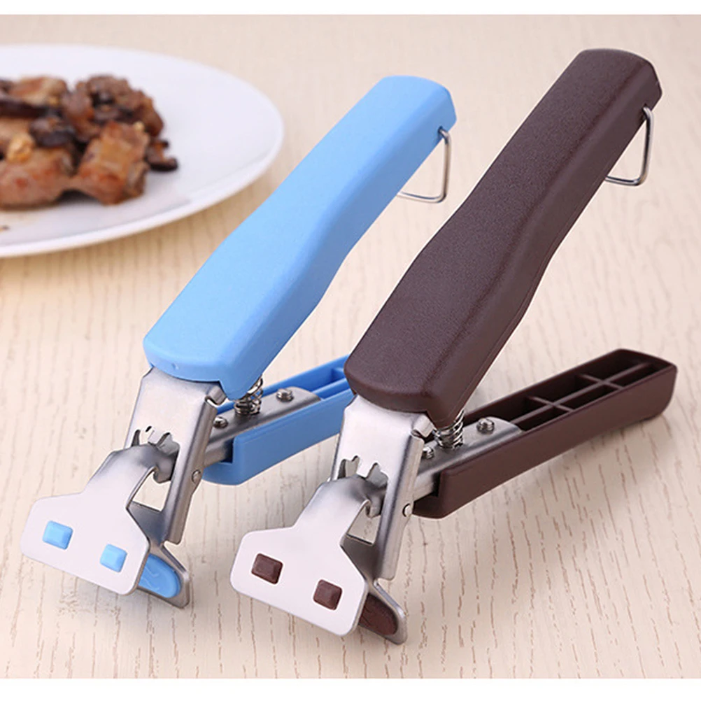 

Stainless Steel Bowl Clip 180 Degree Rotating Anti-Slip Pot Pan Holder Heavy Duty Dish Gripper Lightweight Kitchen Tool