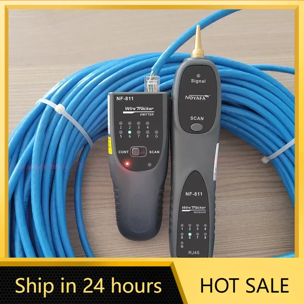 

Hot NOYAFA NF-811 Network Cable Tester RJ11 RJ45 Telephone Wire Tracker Toner Ethernet Cable Detector Line Continuity Test Tool