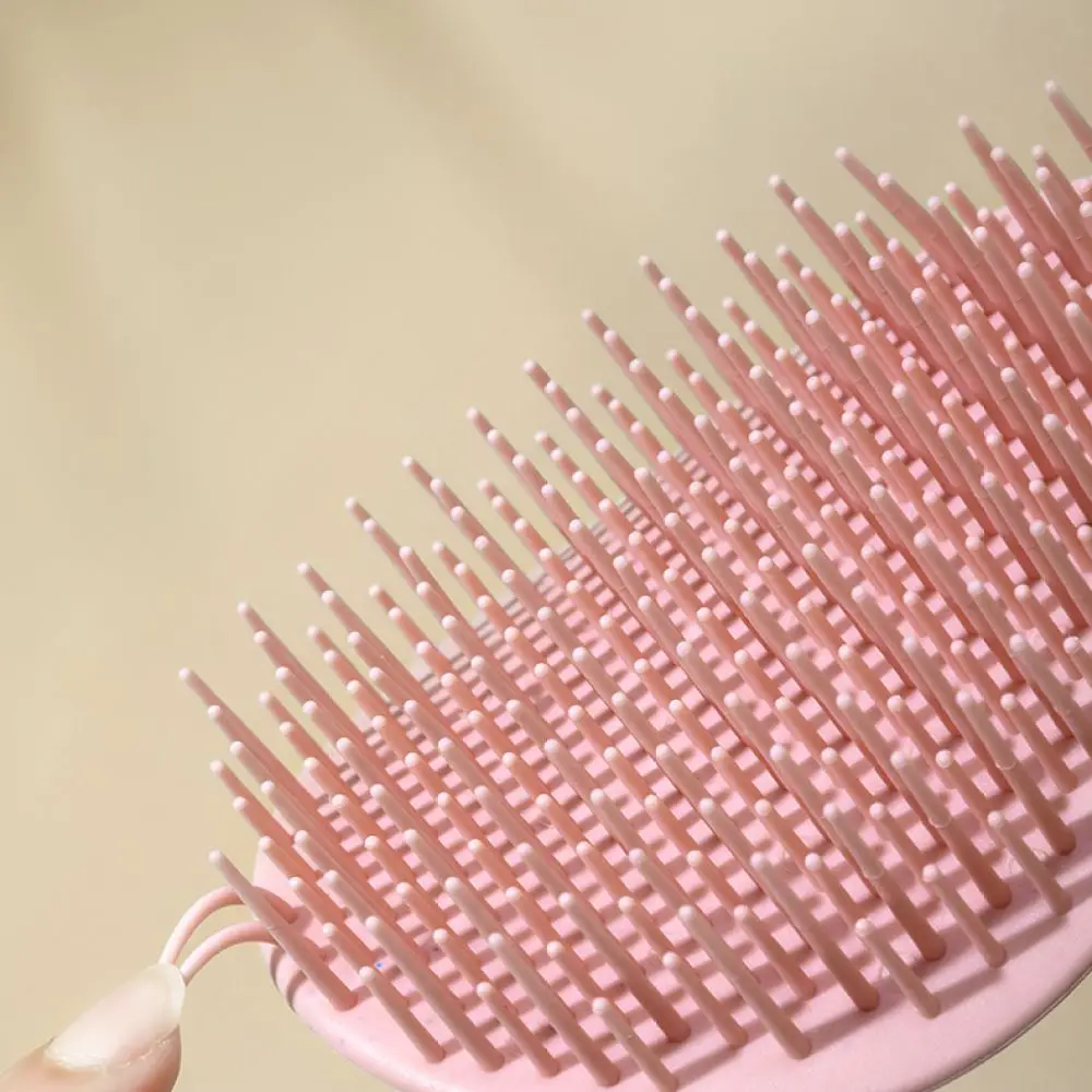 Professional Scalp Scrubber Comb Leaf Style Hard Teeth Shampoo Brush Deep Cleansing Tool For Home Salon Hair Care