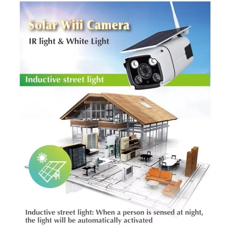 Lte 3g Tarjeta Sim Detector de Radar Hd 1080p Ip Inalámbrico Wifi Video Seguridad Solar 4g Cctv Cámara