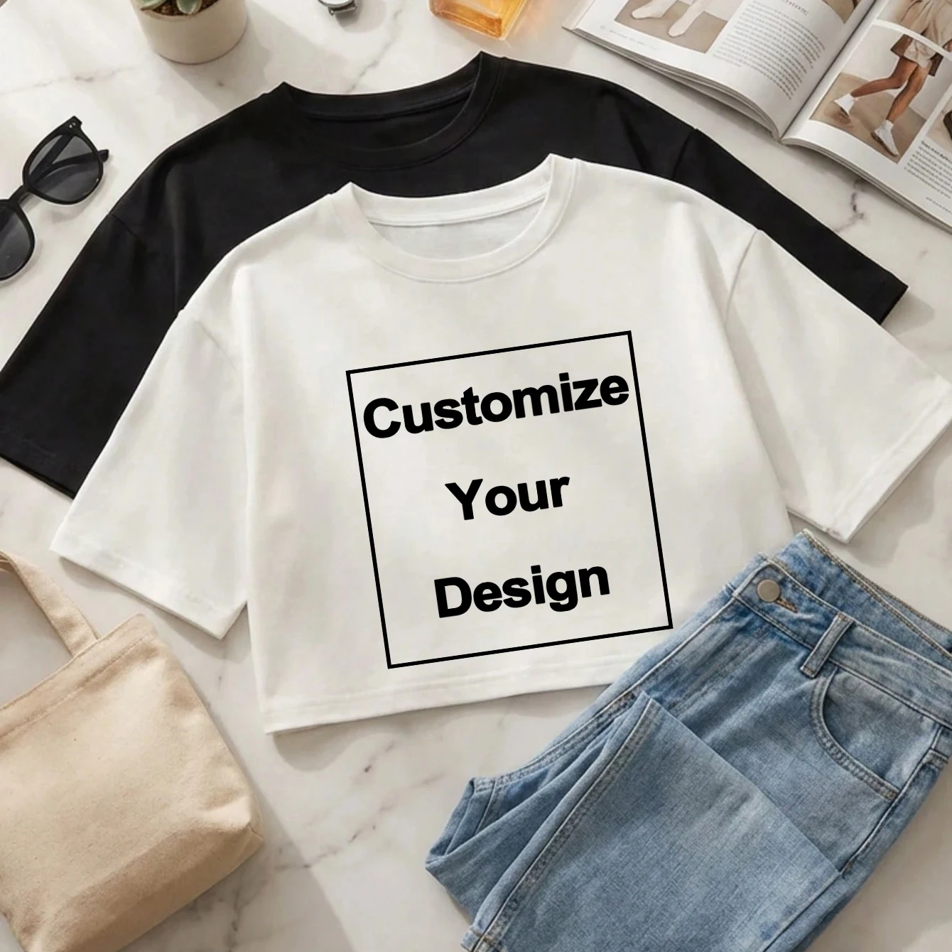 Custom Summer T-shirts DIY Women Cotton Dance Running T Shirts Yoga Fitness Crop Tops Casual Loose O-Neck Short Sleeves Clothes