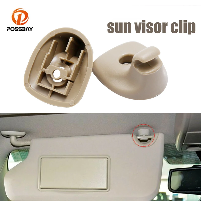 Plastic Car Sun Visor Support Retainer Clips 1GW25HL1AA for Dodge Avenger Chrysler 200 4 Cyl 2.4L, 6 Cyl 3.6L 2011-2013 2014