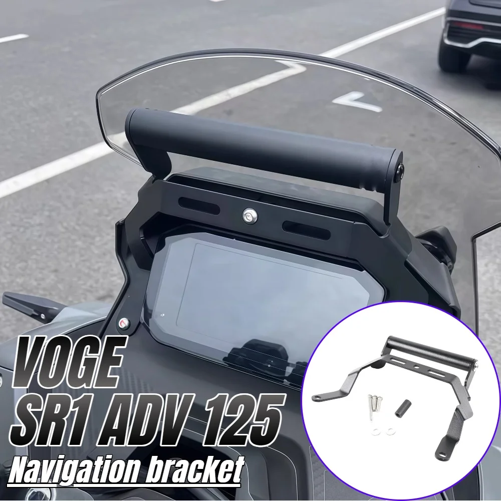 For VOGE SR1 ADV 125 Motorcycle Handlebar Extension GPS Navigation Support Crossbar Phone Stand Holder Anti Vibration Bracket