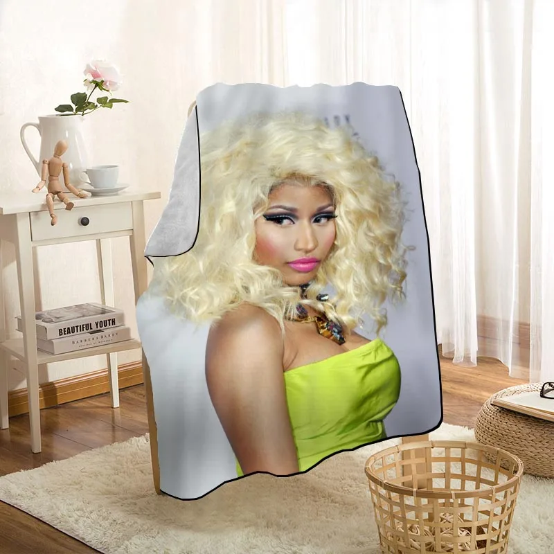 New Arrival Nicki Minaj Blankets Printing Soft Blanket Throw On Home/Sofa/Bedding Portable Adult Travel Cover Blanket WJY11.22