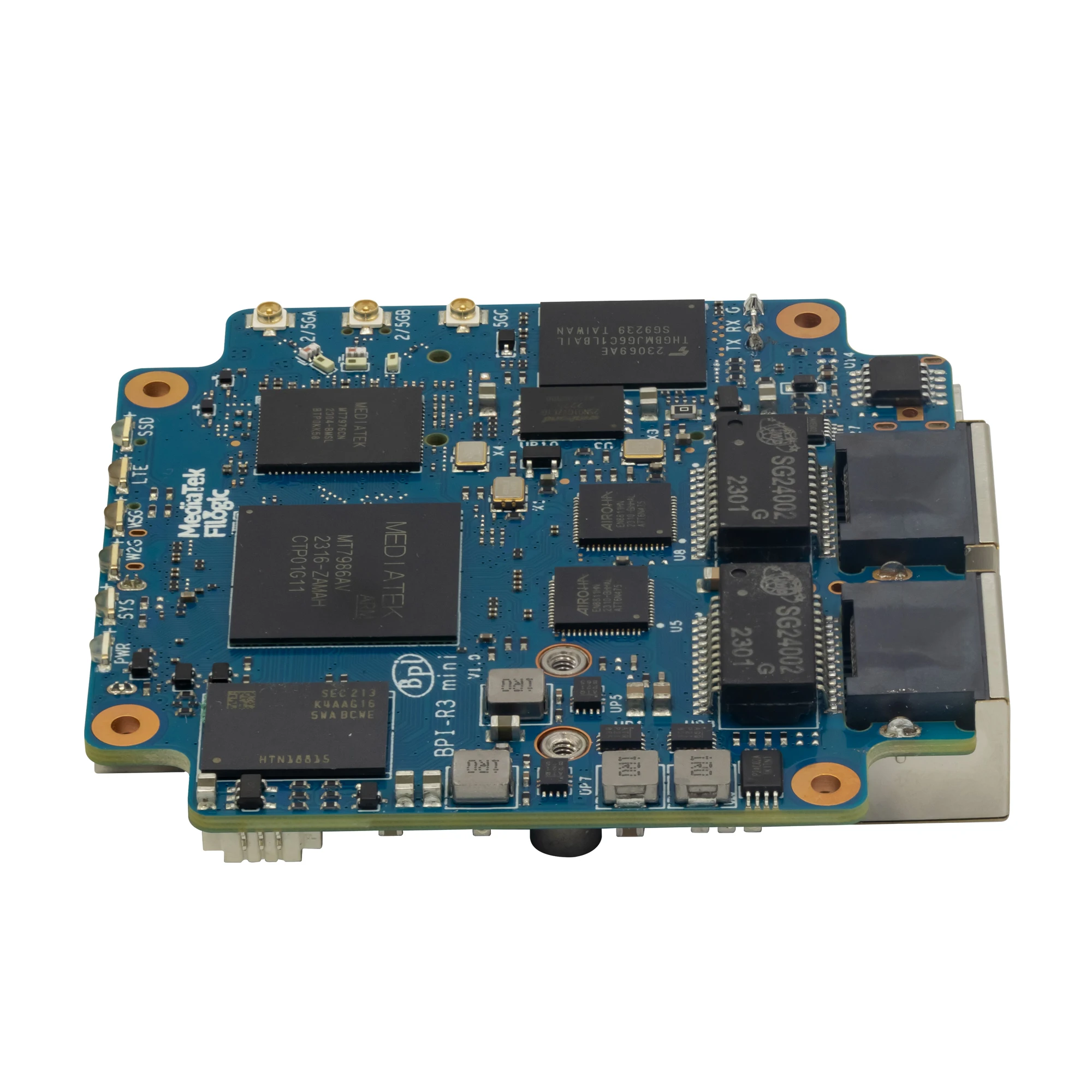 Banana Pi BPI-R3 Mini Router Board MediaTek MT7986 ARM A53 2G DDR 8G eMMC Support WiFi 6 and 2 x 2.5GbE Port Open Source Router