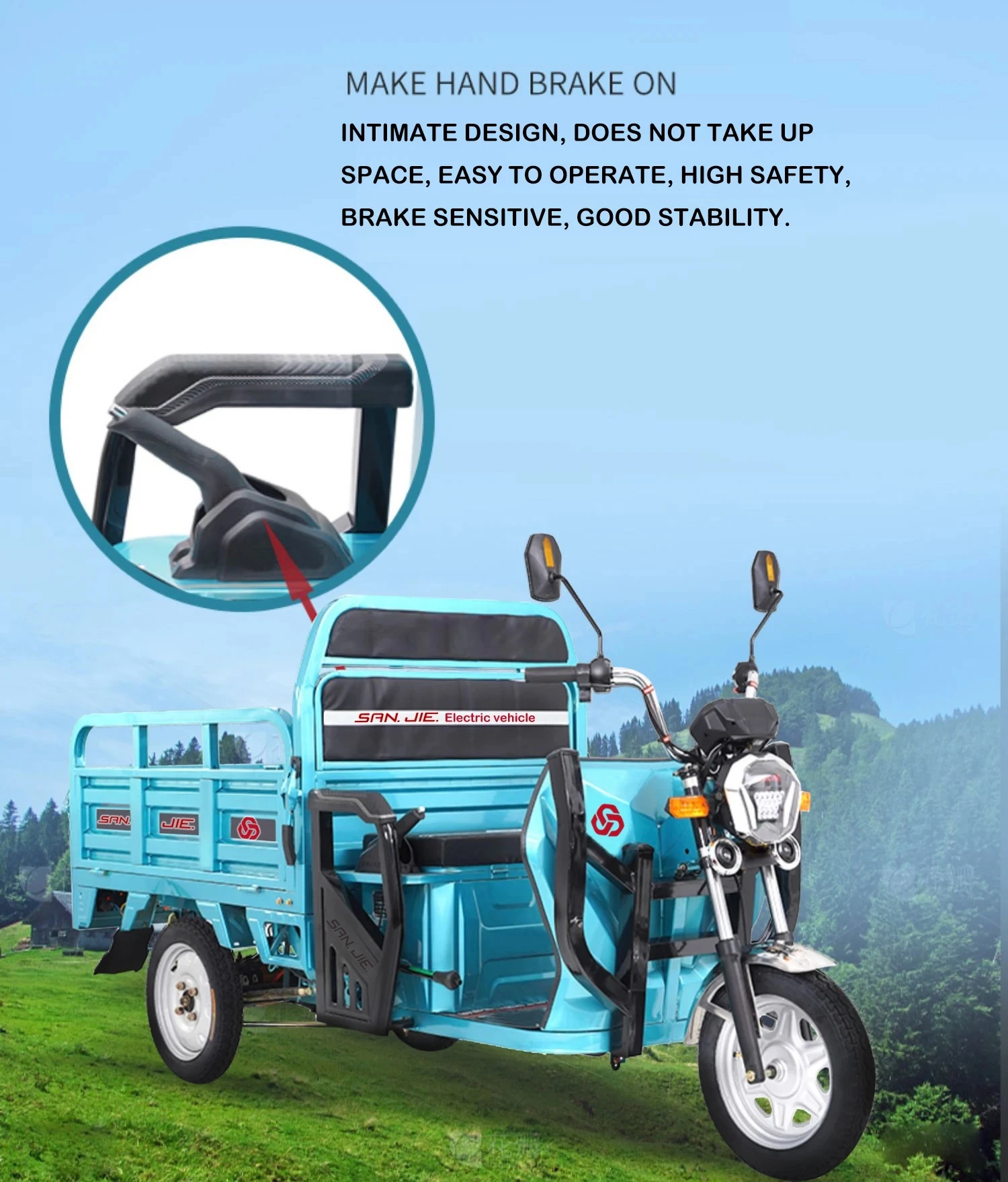 High Quality Lower Price Tricycle Cargo Electric From China Factory 3 Wheel Electric Tricycle for Delivery Cargo