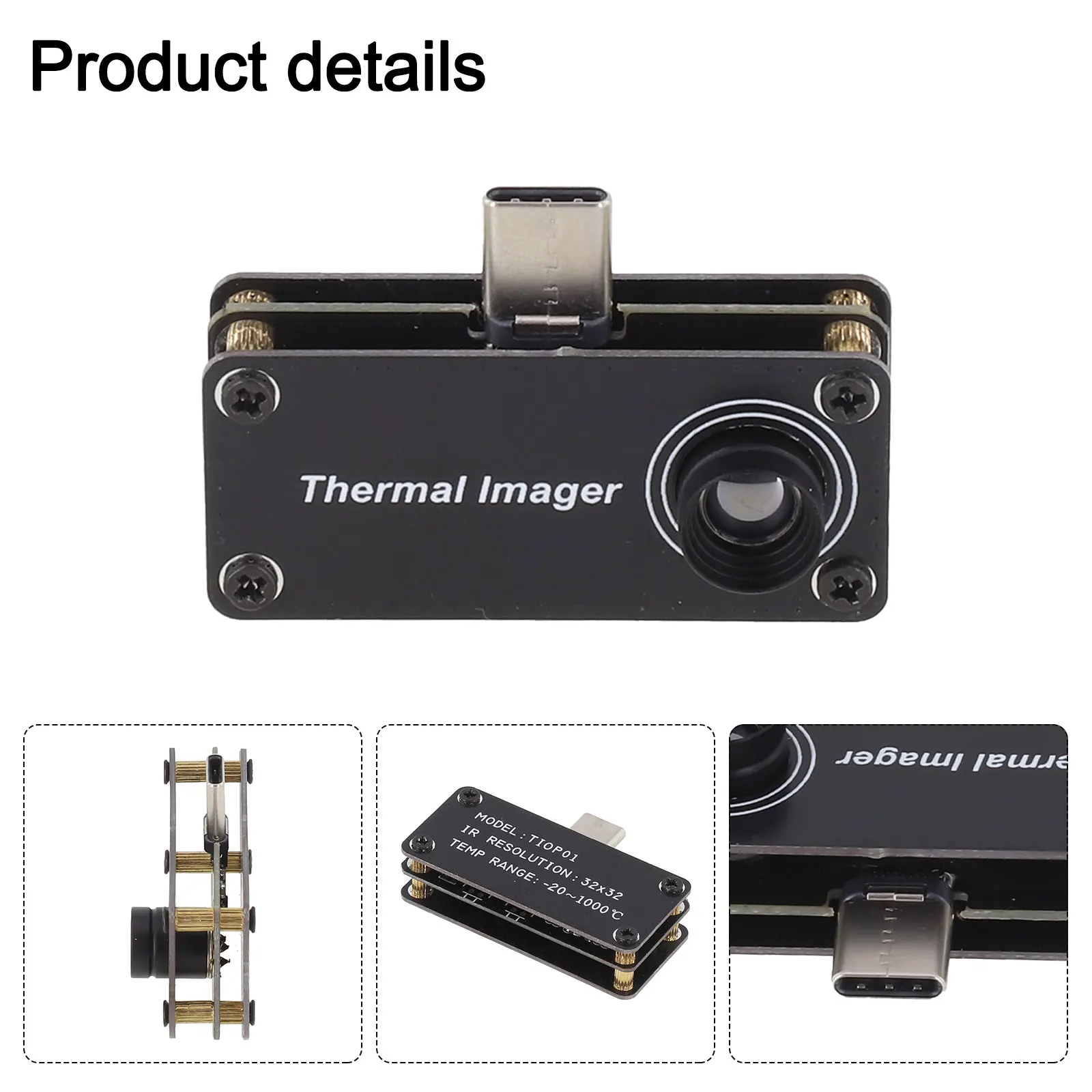 Infrared Thermal Imaging Device Compatible with OS Features Color Palette Selection and Emissivity Adjustments