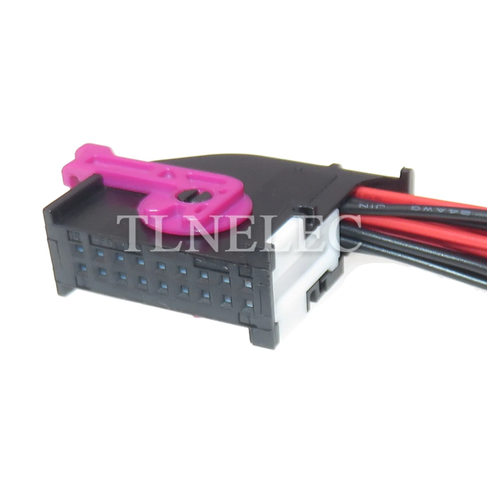 18 Pin Way wzmacniacz samochodowy nieszczelne złącze z przewodami narzędzie samochodowe panele wiązka przewodów gniazdo 5Q0972718A 1-1355154-1