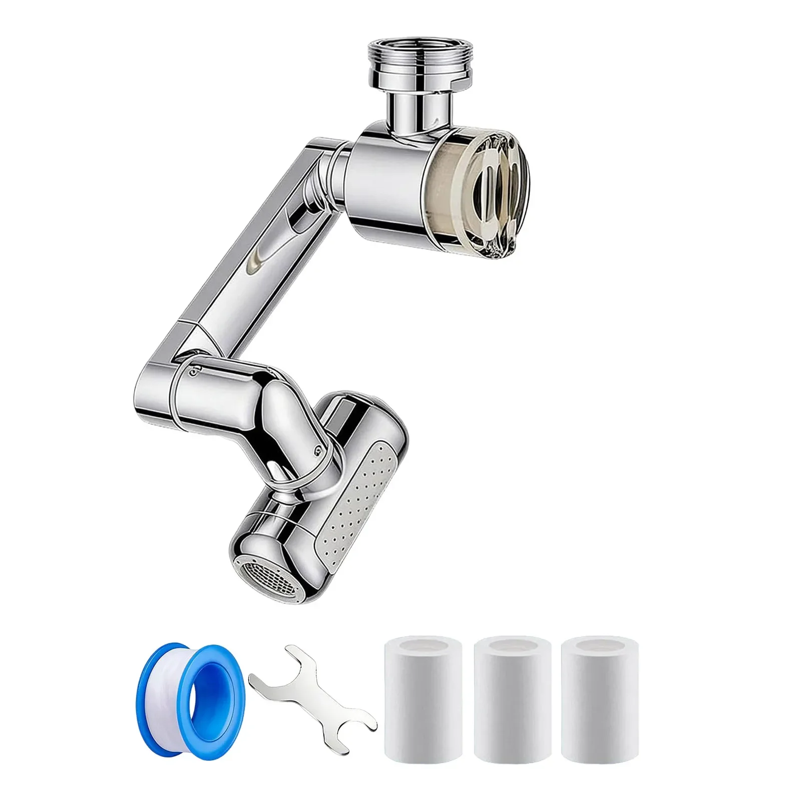 1080° Rotating Faucet Extender with Upward Facial Mist 4 Water & Built in Convenient Filter and Fast Kitchen Faucet Head Adapter