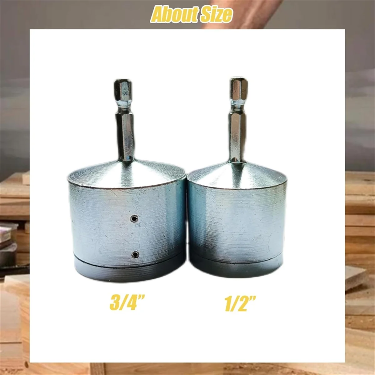 2Pack Koperen Buis Reinigingsborstel, Full-Metal Hvac Buis Reinigingsborstel Voor Boorkracht 1/4in Schacht (1/2in En 3/4in)