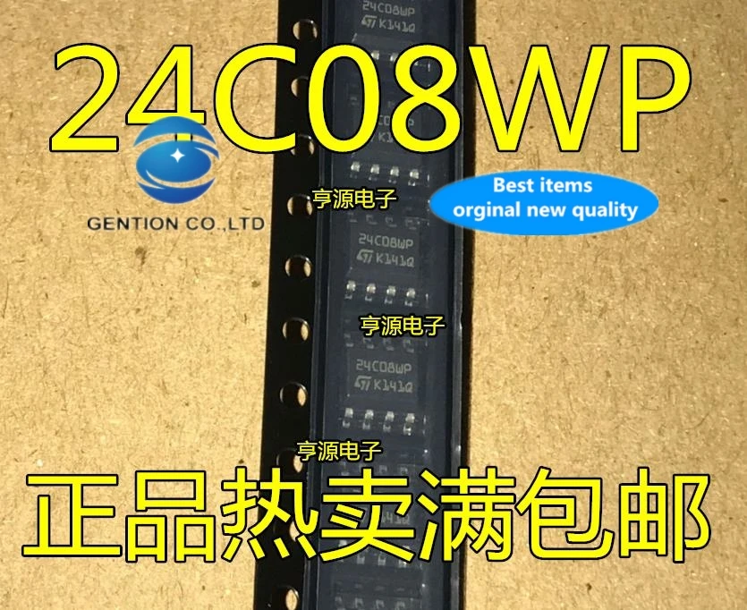 

10 шт. M24C08 24C08WP M24C08-WMN6TP в наличии 100% новые и оригинальные