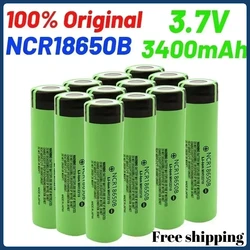 100% New Original NCR18650B 3.7v 3400mah 18650 Lithium Rechargeable Battery For Flashlight batteries