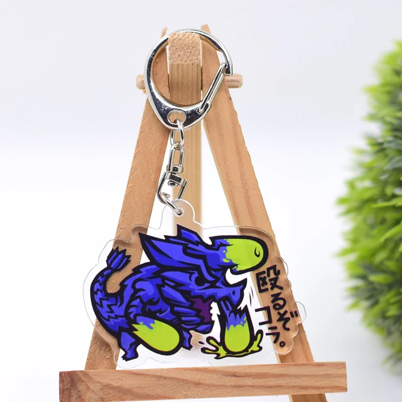 Chibi Monster Keychain 20 Styles Arcylic Cartoon Figures Keyrings Kawaii Key Chain Accessories