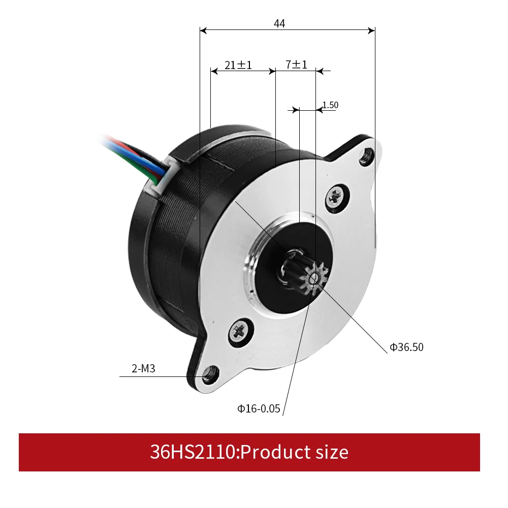 Pancake Motor 1.0A ≥120mN.m 36HS2110 2-Phase 4-Lead Circular Extruder Motor 36BYGH 3D Printer Accessory Nema14 Stepper Motor