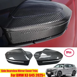 For Left hand Drive ABS Side Rearview Mirror Cover Trim For BMW X3 G45 2025+ Car Decoration Trim Accessories(not suitable RHD )