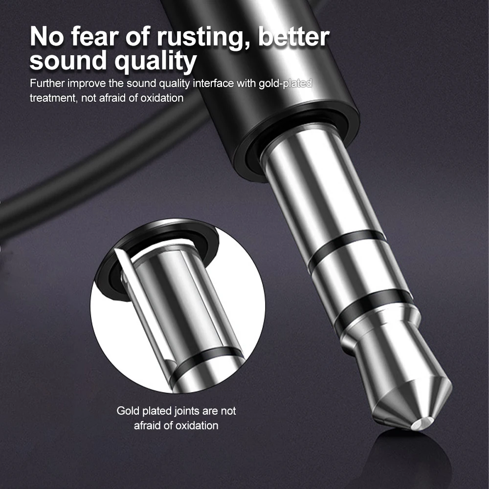 Transmisor y receptor inalámbrico Bluetooth 5,0 para coche, Cable adaptador de Audio AUX de 3,5mm para altavoz y auriculares