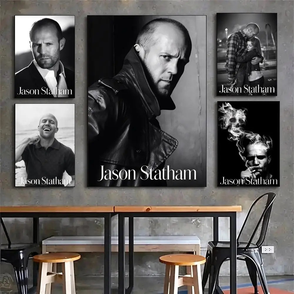 actor Jason Statham Poster Poster HD Printing Vintage Luxe Home Decor Wall Art for the Living Rooms Entryways Gift