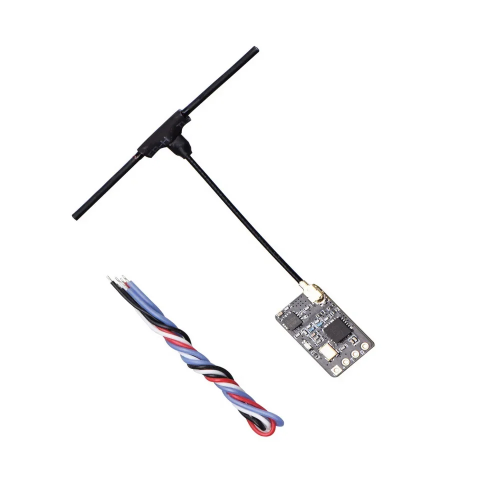 JHEMCU ExpressLRS RX24T 2.4G ELRS Radio Nano Odbiornik dalekiego zasięgu Antena typu T 11X18mm dla RC FPV Racing Freestyle Drone