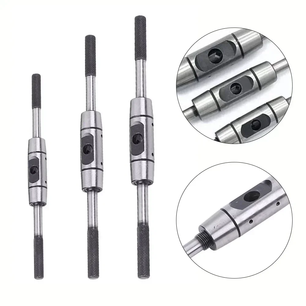 Hand Tap Wrench M1-M8/M4-M10/M6-M14 Tapping Winch Hard Steel 180/225/280mm For Metalworking Drilling Center Tools Accessories