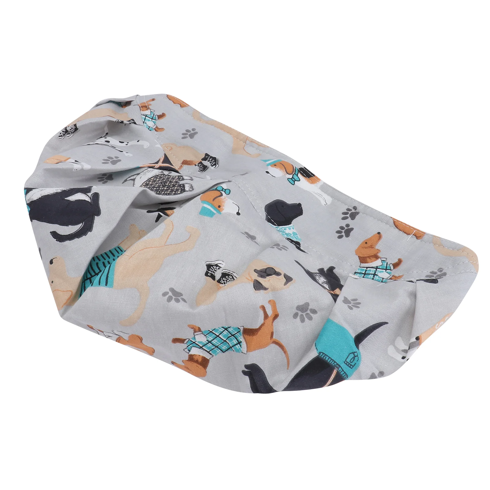 Cartoon Creative Animal Printing Sweat Absorbing Cotton Hat Beautician Hat (Dog) adorable cap cartoon hat