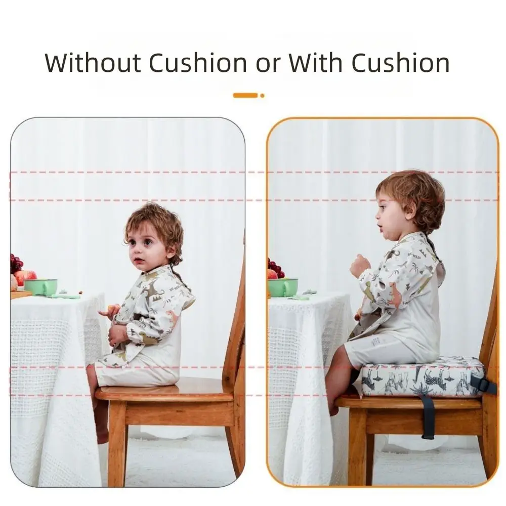 غطاء قابل للفصل لمقعد الأطفال مع وسادة مقاومة للانزلاق ومضادة للبقع، وسادة كرسي إسفنجية ناعمة وقابلة للتنفس