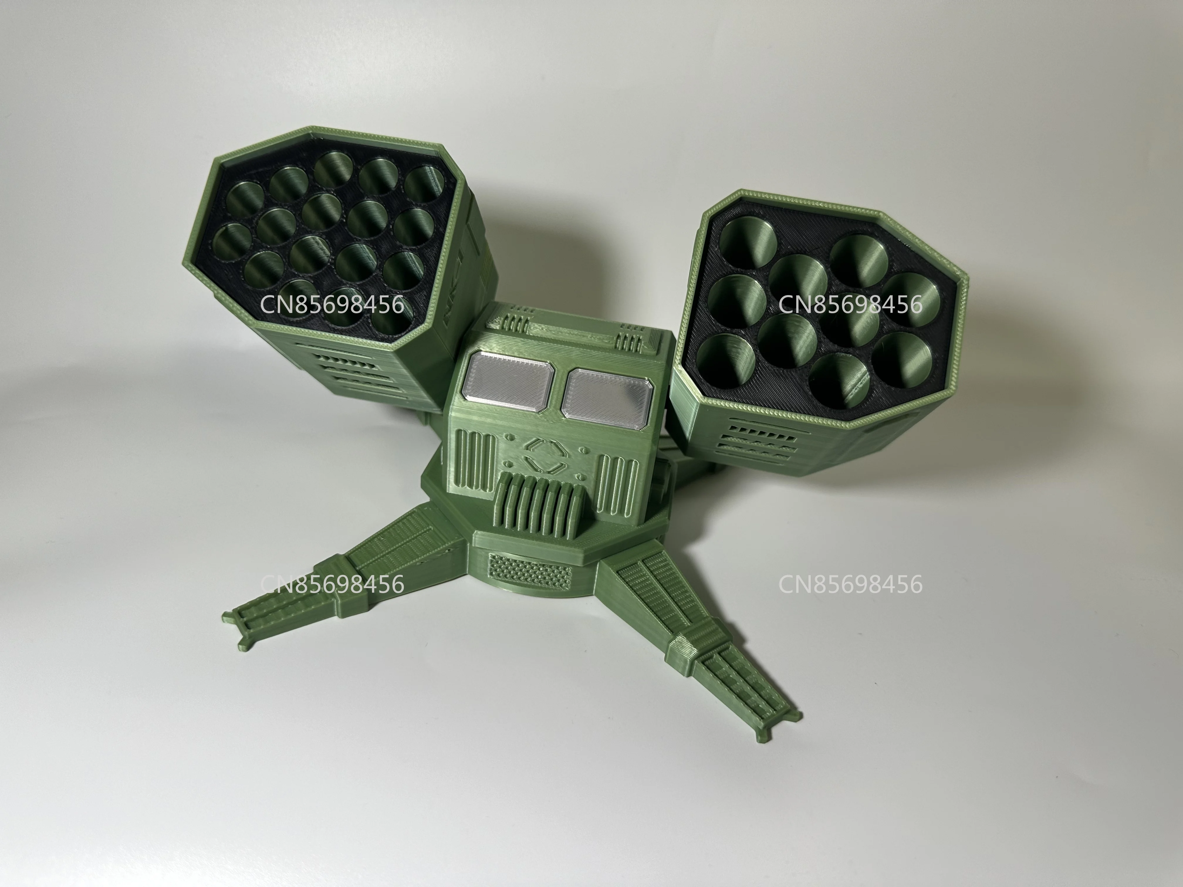 

No. 5, No. 7 battery storage box, air defense missile launcher 18650 battery storage 360 rotating military fan decompression