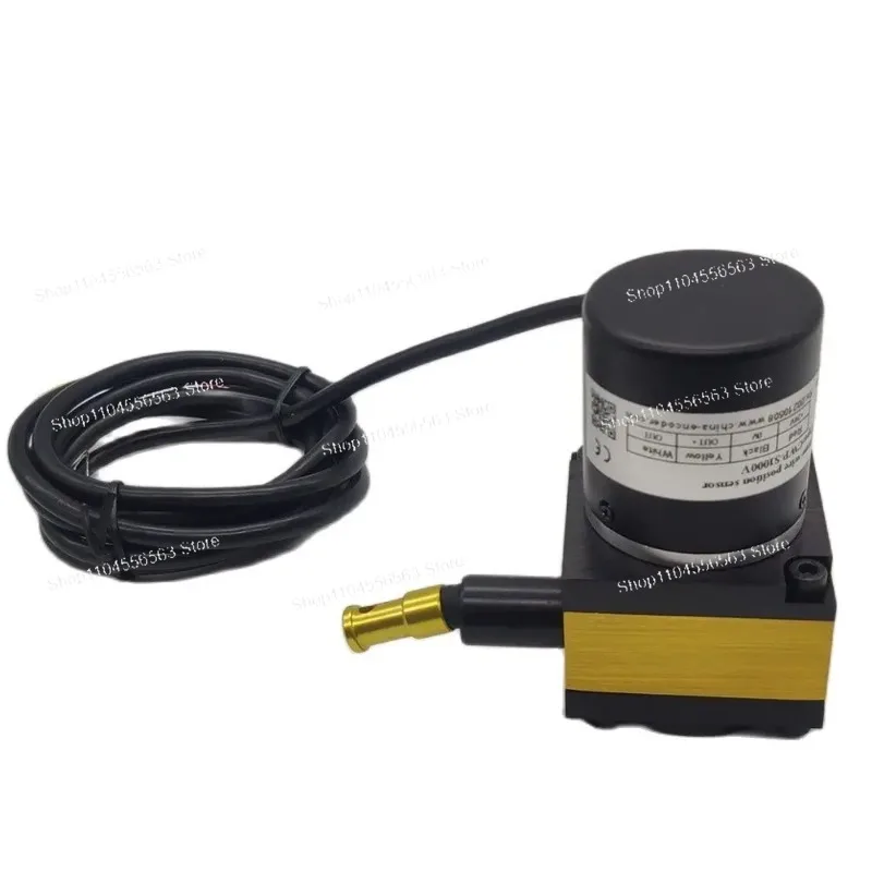 1000mm Draw Wire Displacement Sensor, Linear Rope Encoder String Potentiometer 4-20mA 0-10V Output