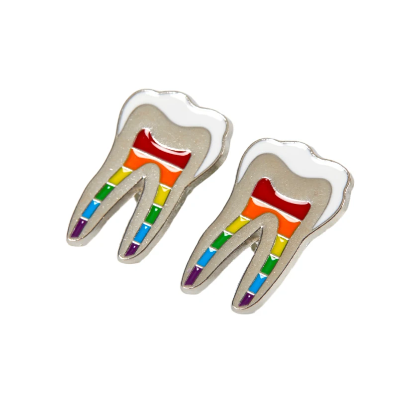 1 pz salute orale smalto spille personalizzato dente fata spille dentista risvolto distintivi divertimento impianto dentale gioielli regalo per bambini amici