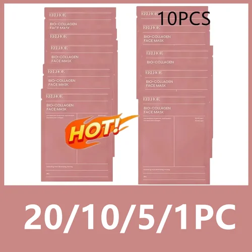 Mascarilla facial de colágeno biológico, mascarilla hidratante profunda para la noche, hidratante, refrescante, iluminador, cuidado de la piel facial