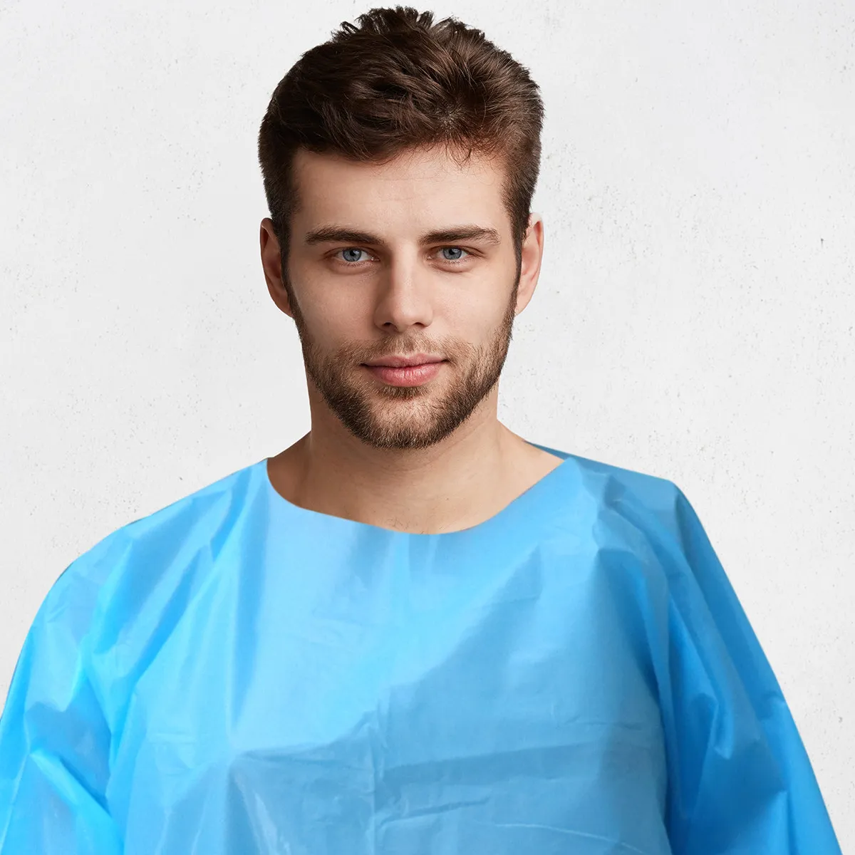 3 個 Cpe 防水オーバーコート肌に優しい調節可能なバックプラスチックオーバーコート理髪店理容師マントサロンケープサイズ Xl