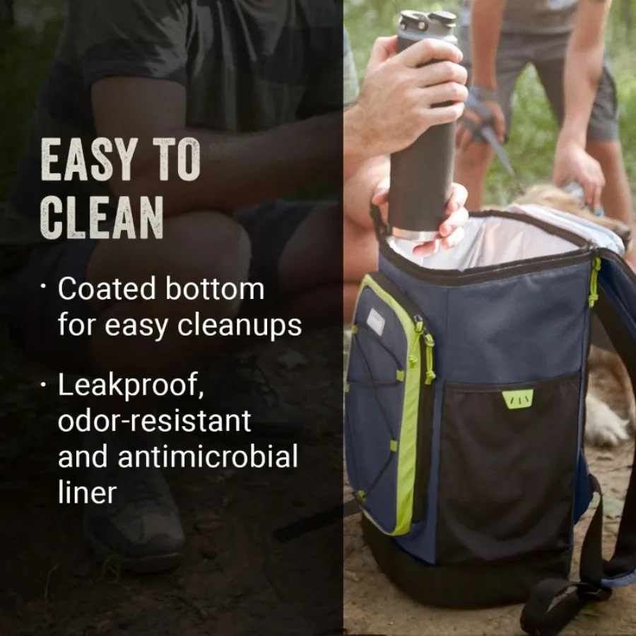 30-can Soft Cooler Backpack, Expandable Storage Space, Long-lasting Insulation