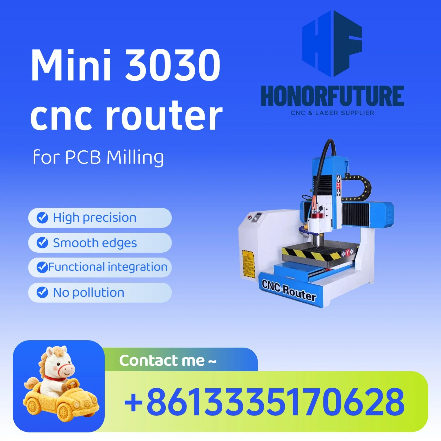 

CNC Router 3030 2020 Wood Engraving Machine for PCB Carving 3 Axis 4 Axis 1500W 2200W Wood Metal Milling Cutting Tools 300*300mm