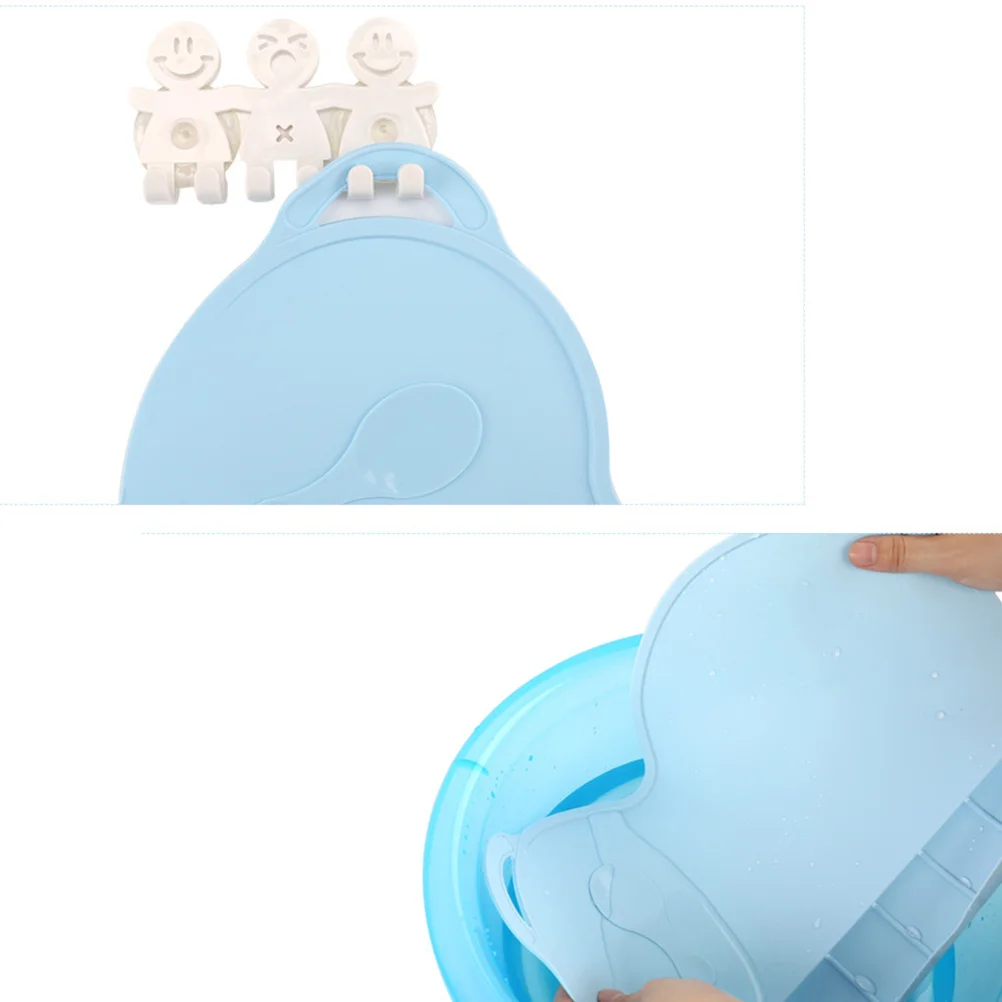 

Силиконовый коврик для столовых приборов, складной нелипкий детский коврик для еды, теплоизоляционный коврик для стола, синий моющийся коврик для тарелки для домашней кухни