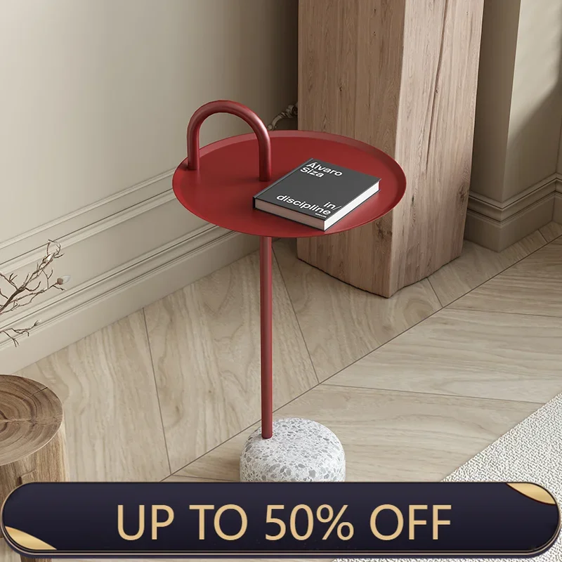 Modern Light Luxury Side Table Living Room Sofa Corner Table Rack Nordic Bedroom Balcony Creative Side Tables Metal Tripod