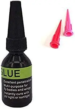 Riverruns UV Clear Glue Thin Fly Tying for Building Flies Flies Heads Bodies and Wings Tack Free