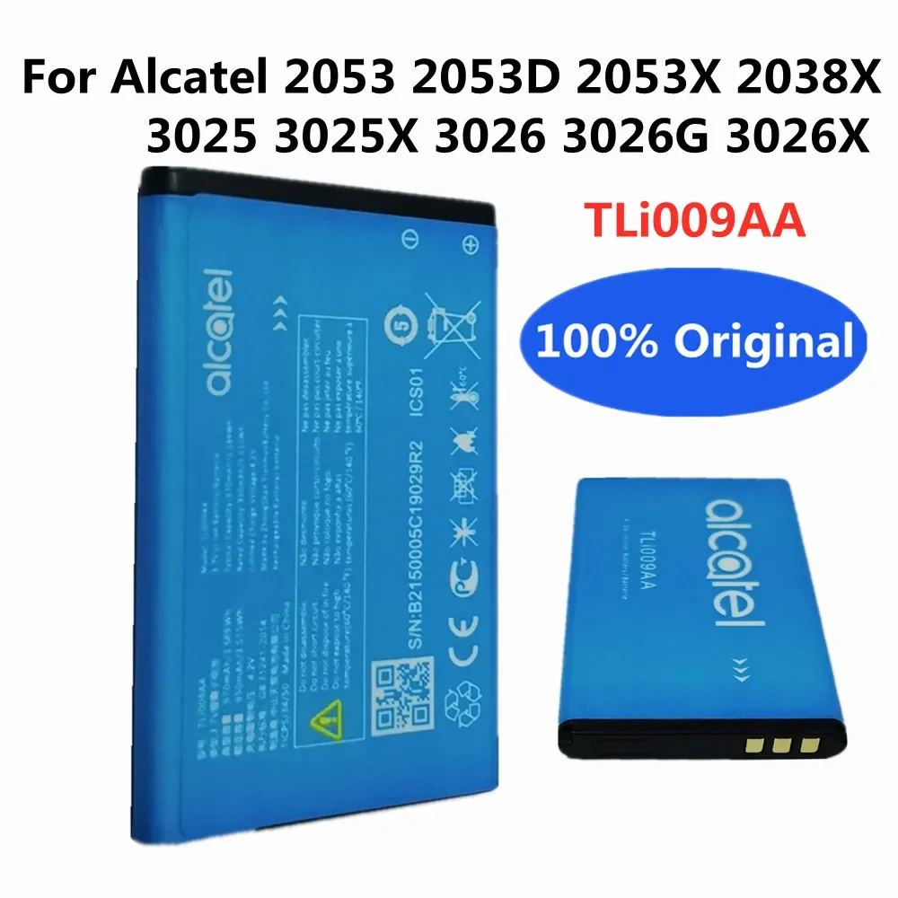 

High Quality TLi009AA Original Battery For Alcatel 3025 3025X 3026 3026G 3026X Mobile Phone Bateria Battery In Stock Fast Ship